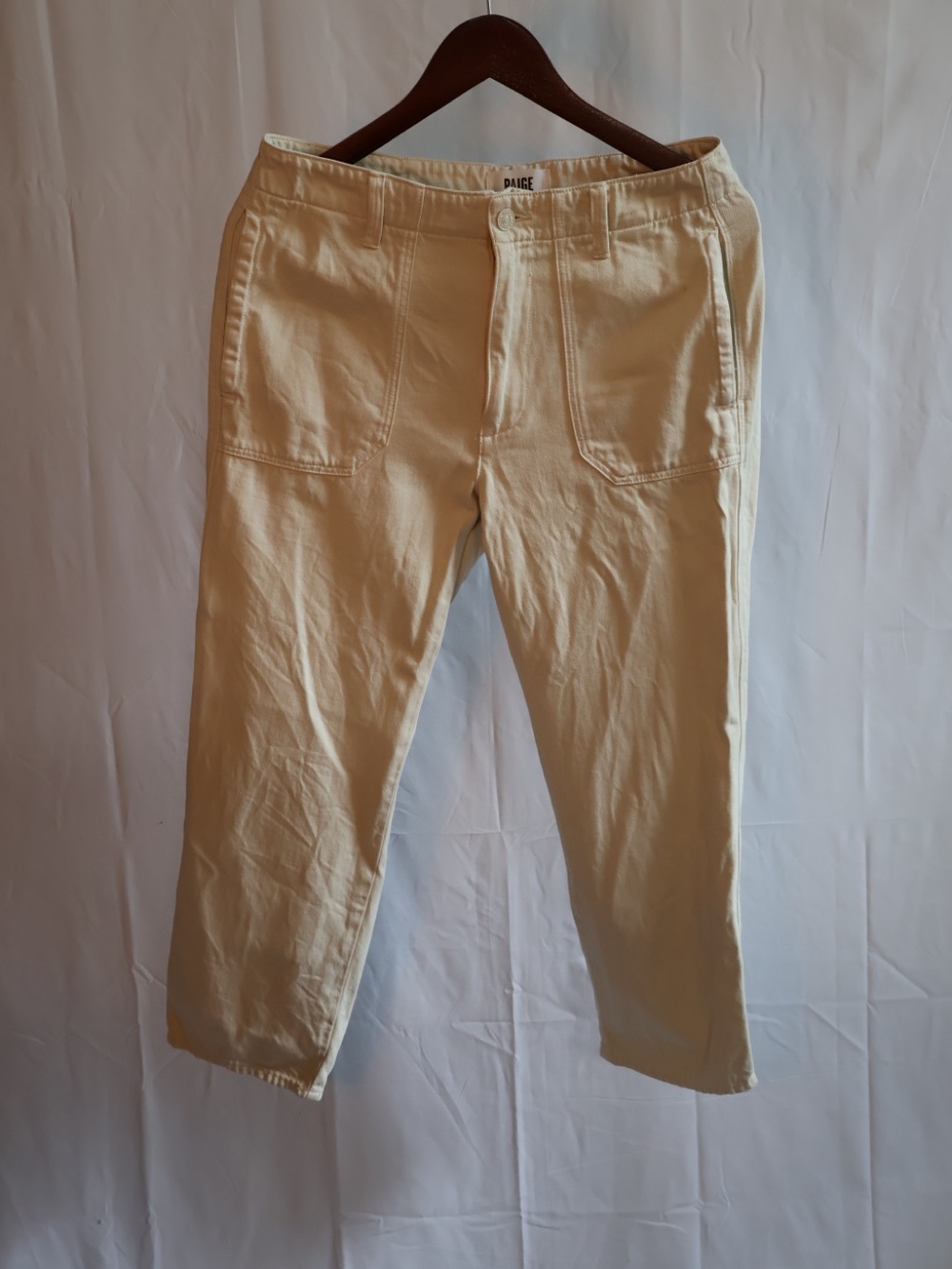 PAIGE Beige Buttercup Pants, Size 27